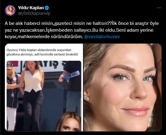 Yıldız Kaplan 'Kelepçeli' Gözaltına Alındı, Türküsev Açıklama Yaptı