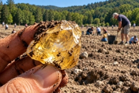 ABD'deki Crater of Diamonds Parkında Ziyaretçiler Doğal Elmas Keşfedebiliyor