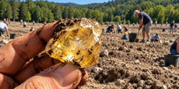ABD'deki Crater of Diamonds Parkında Ziyaretçiler Doğal Elmas Keşfedebiliyor