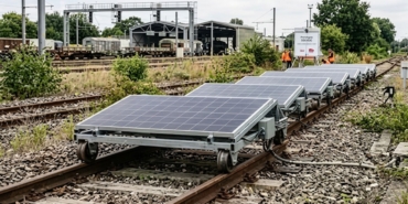 Fransa Demiryollarında Atıl Hatlar Mobil Güneş Panelleriyle Enerji Üretimine Açılıyor